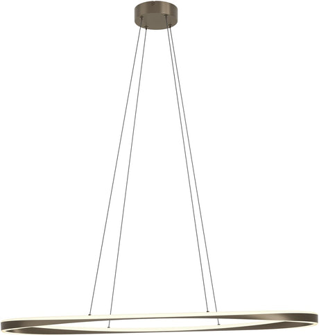 Eglo camerota hanglamp - 111 cm - donker brons wit - instelbaar wit licht - dimbaar