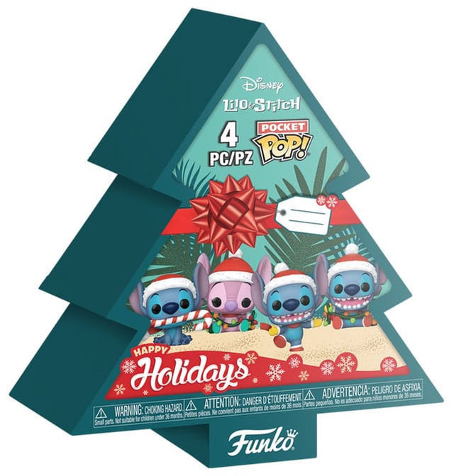 Lilo stitch tree box pocket pop! (set van 4) unisex funko pocket pop! - neutraal - standard
