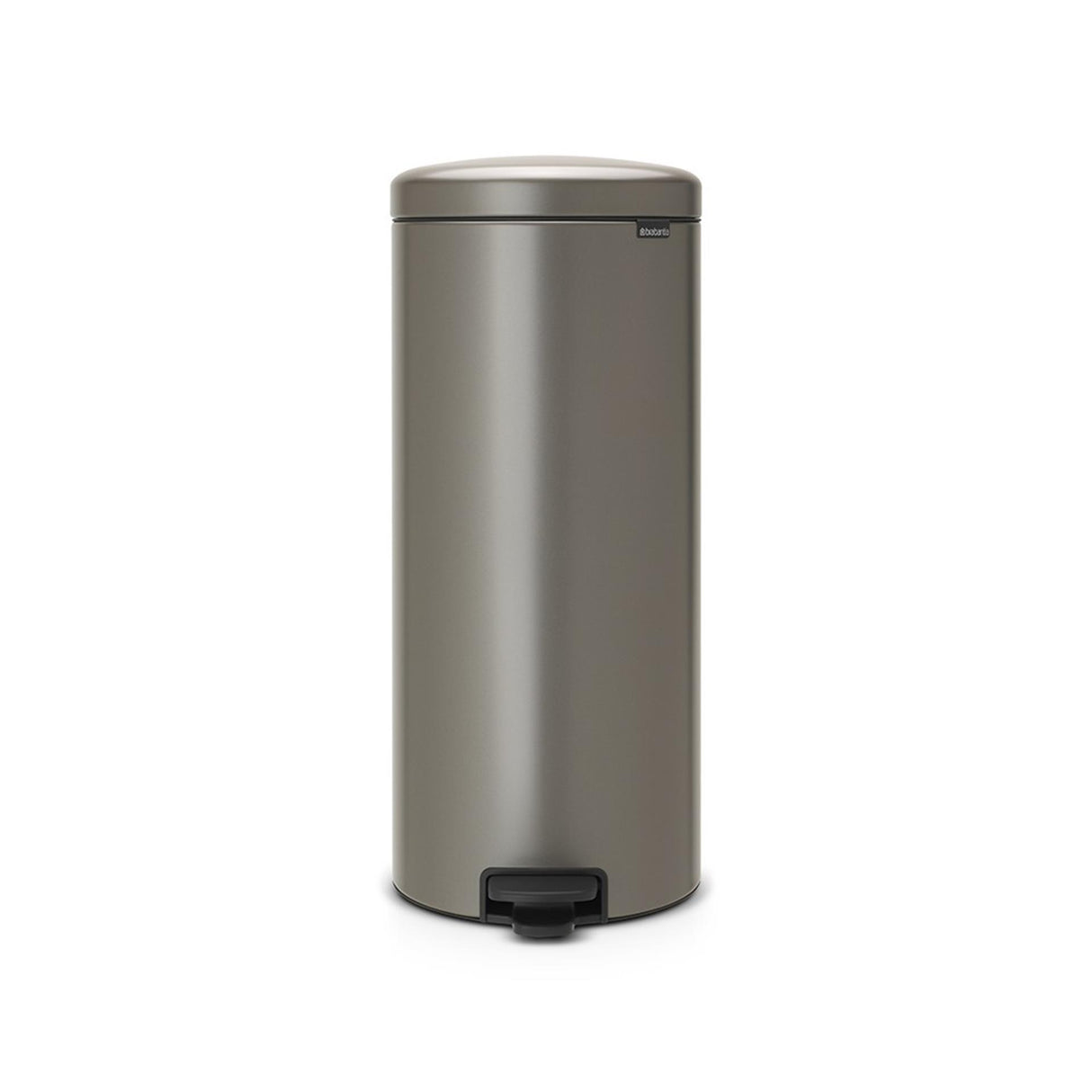 Brabantia pedaalemmer newicon 30ltr platinum met kunststof binnenemmer