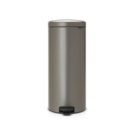 Brabantia pedaalemmer newicon 30ltr platinum met kunststof binnenemmer