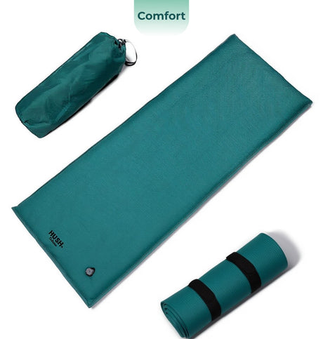Hush. outdoor hush outdoor - slaapmat comfort - incl. draagzak - geïntegreerd ventiel - lichtgewicht - 192×70×4.5cm