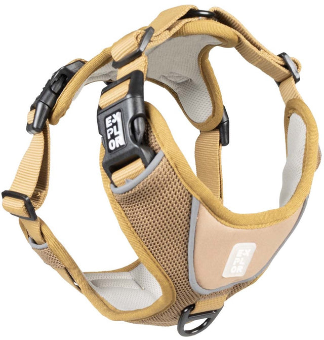 Explor duvoplus ultimate fit harnas no-pull classic voor honden l-48-58cm-58-81cm honey gold
