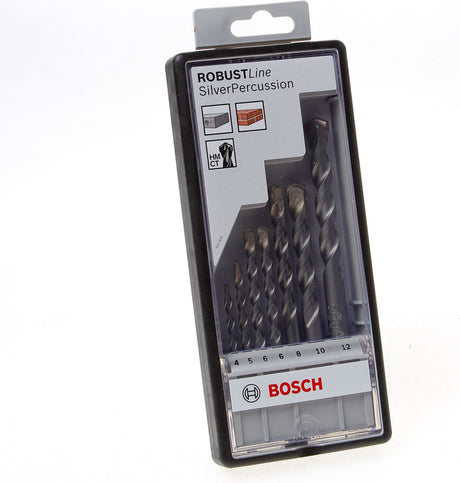 Bosch robust line silver percussion betonborenset - 7-delig