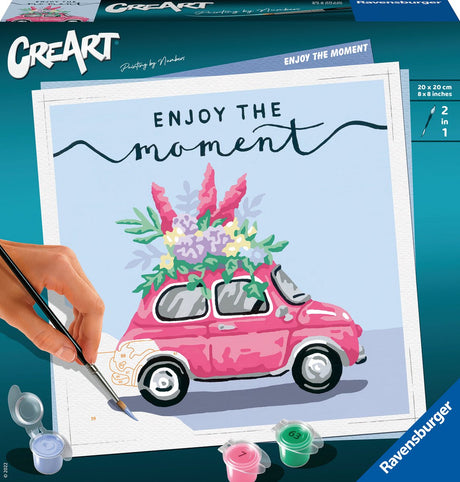 Ravensburger creart enjoy the moment - schilderen op nummer voor volwassenen - hobbypakket