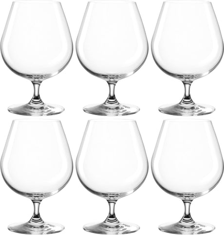 Leonardo ciao+ cognacglas 400ml - set 6