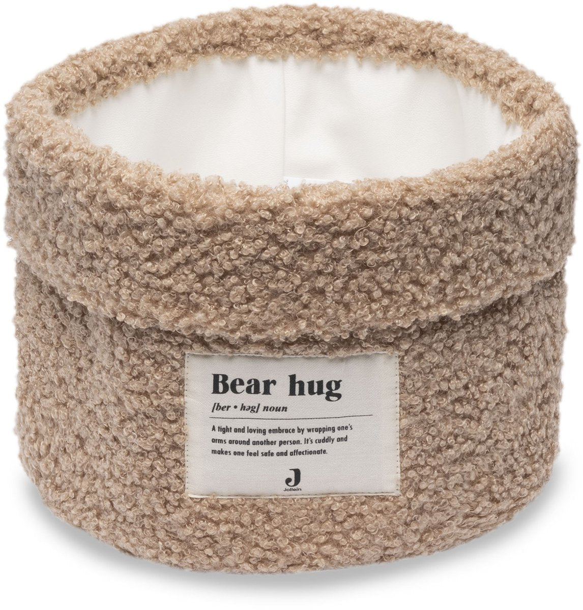 Jollein - commodemandje 14x18cm - commode mandje - boucle - biscuit