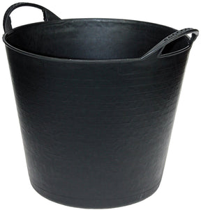 Talen tools - flexibel kuipje - met hendels - kunststof - 22 liter - zwart