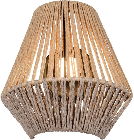Rl live your light reality lira - wandlamp - naturel - incl. 1x smd 1,5 w - 4-stappen touch - usb-aansluiting - wandmontage - oplaadbaar - snoerloos