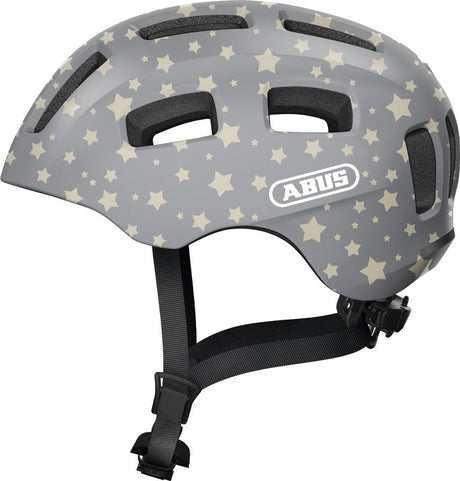 Abus fietshelm youn-i 2.0 grey star s - 48-54 cm - grijs - geschikt voor gebruik op elektrische fietsen - stadsfietsen - 240 g
