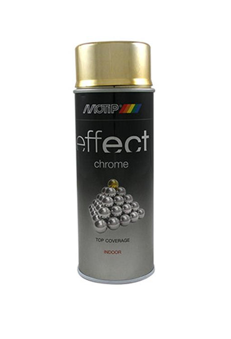 Motip 1032385 - 302603 deco effect chrome lacquer gold 400 ml | 1 stuks