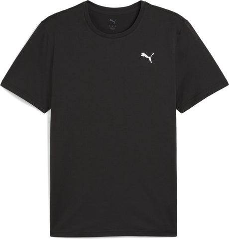 Puma m tad essentials solid cat tee (lc small cat) heren sportshirt - black