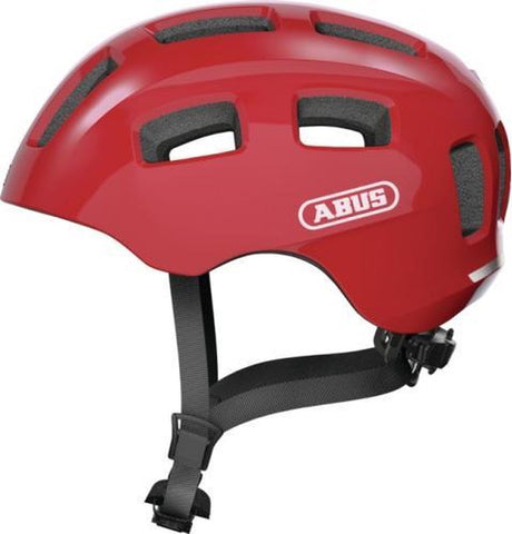 Abus fietshelm youn-i 2.0 blaze red m - 52-57 cm - rood - geschikt voor gebruik op elektrische fietsen - stadsfietsen - 260 g