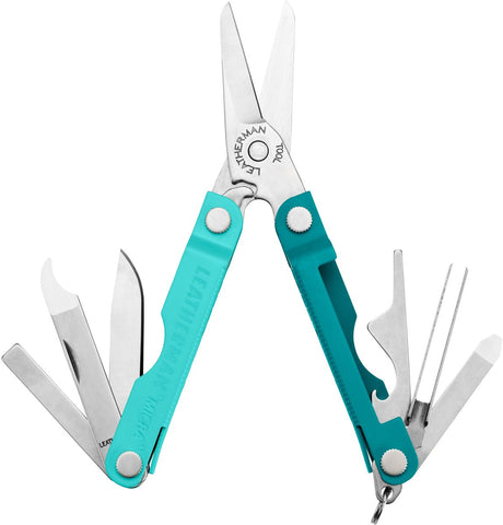 Leatherman micra sleutelhangermultitool - 10-in-1 - veerschaar - parakeet