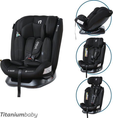Titanium baby titaniumbaby autostoel vigo i-size 40-150 cm - zwart