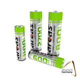 Batters Sales Europe Batteries rechargeables Arcas Arcas Rechargeable Nimh AAA HR03 600mAh, 2e.