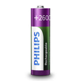 Batterisalg Europa Philips AA Genopladelige batterier, 4 ..