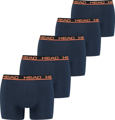 Head boxershorts orange peacoat 5-pack-xl