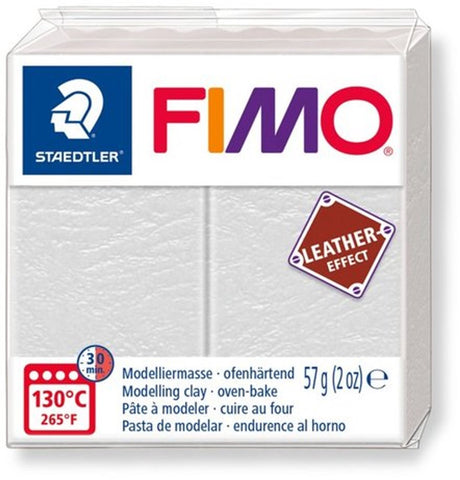 Fimo leather-effect ovenhardende boetseerklei standaard blokje 57 g - olijfgroen