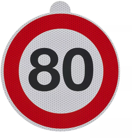 Proplus snelheidssticker 80 – italië – ra2 dgm 57477 – ø20 cm