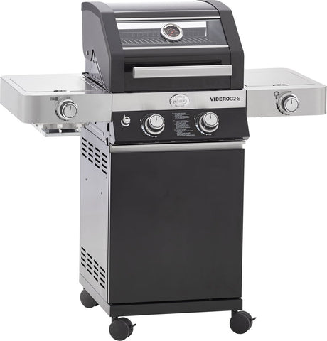 Rösle barbecue - barbecue gas videro g2-s vario 30 mbar - roestvast staal - zwart
