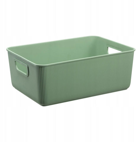 Plast team akita - opbergbox - opslagcontainer 10l - 100% gerecycled - groen