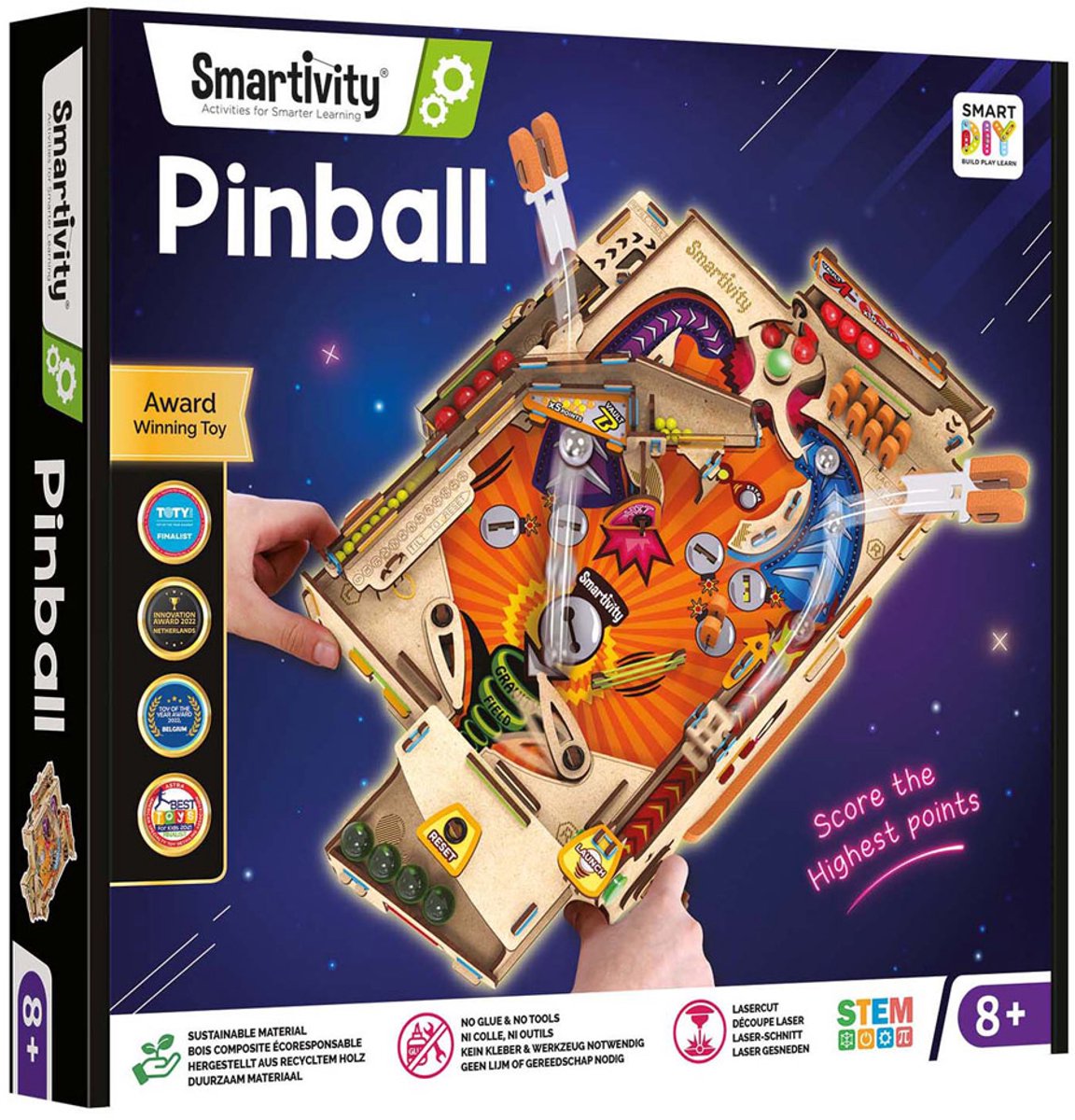 Smartivity pinball flipperkast - educatief constructiespeelgoed - vanaf 8 jaar