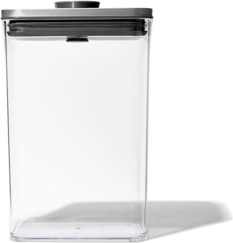 Oxo - pop steel voorraadbus - rechthoekig - medium - 2,6 liter