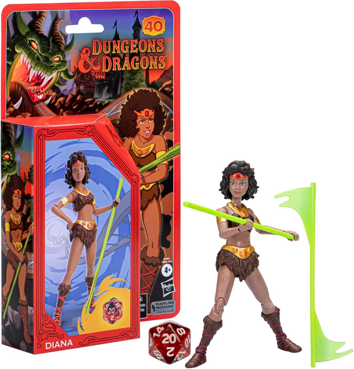 Dungeons and dragons hasbro dungeons dragons actiefiguur diana 15 cm multicolours