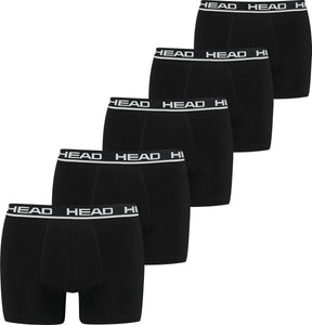 Head 5-pak heren boxershorts - zwart - multipack heren onderbroeken katoen - s