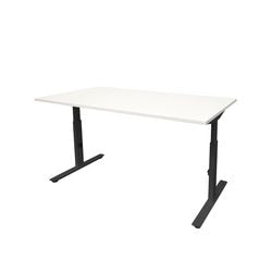Bureau schaffenburg linesto plus 140x80 wit zwart