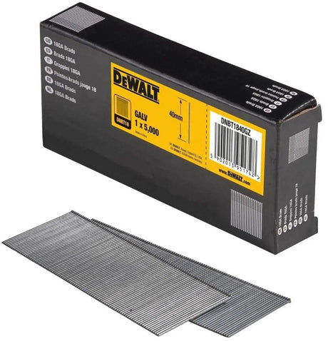 Dewalt dnbt1840gz 1.25x40mm ve=5000 18 gauge gal spijkers