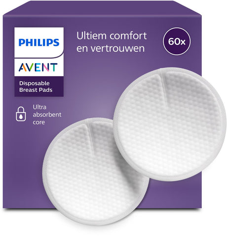 Philips avent zoogcompressen – 60 stuks – voorkomt doorlekken