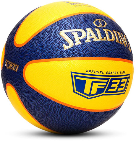 Spalding tf-33 goud - geel blauw 2021 sz6 composiet basketbal 7