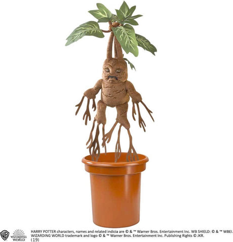 Noble collection harry potter - mandragora elektronische interactieve pluche - knuffel