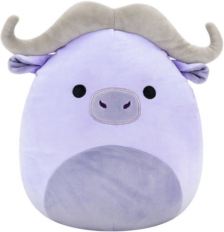 Squishmallows knuffel pluche - paarse waterbuffel, 30cm