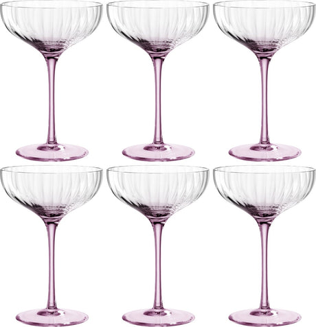 Leonardo poesia champagne coupe 260ml rosé - set 6