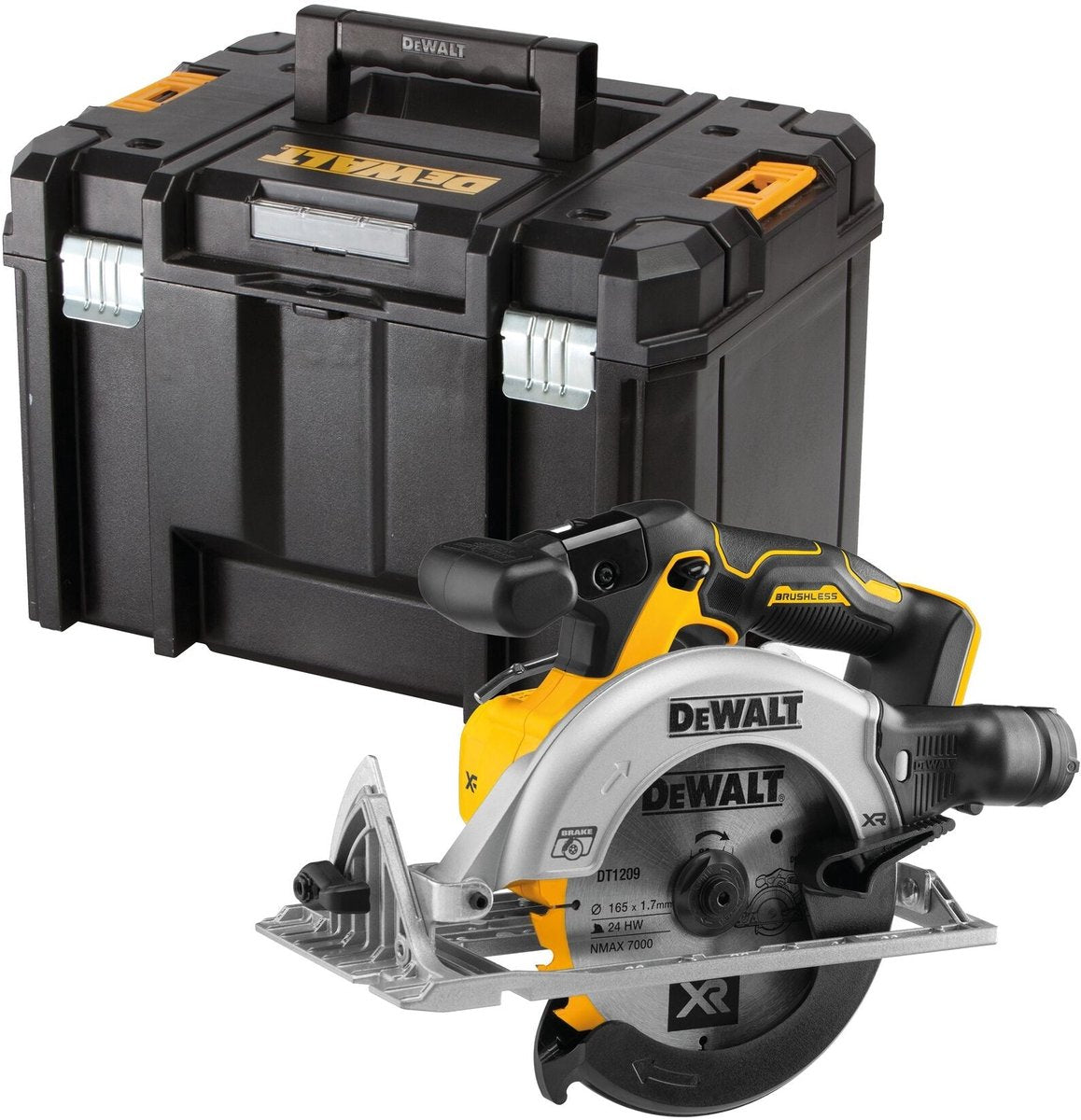 Dewalt dcs565nt | accu cirkelzaag | xr | 18 volt | 165 mm | zonder accu's laders