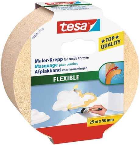 Tesa kurven 56533-00001-00 schilderstape beige (l x b) 25 m x 25 mm 1 stuk(s)