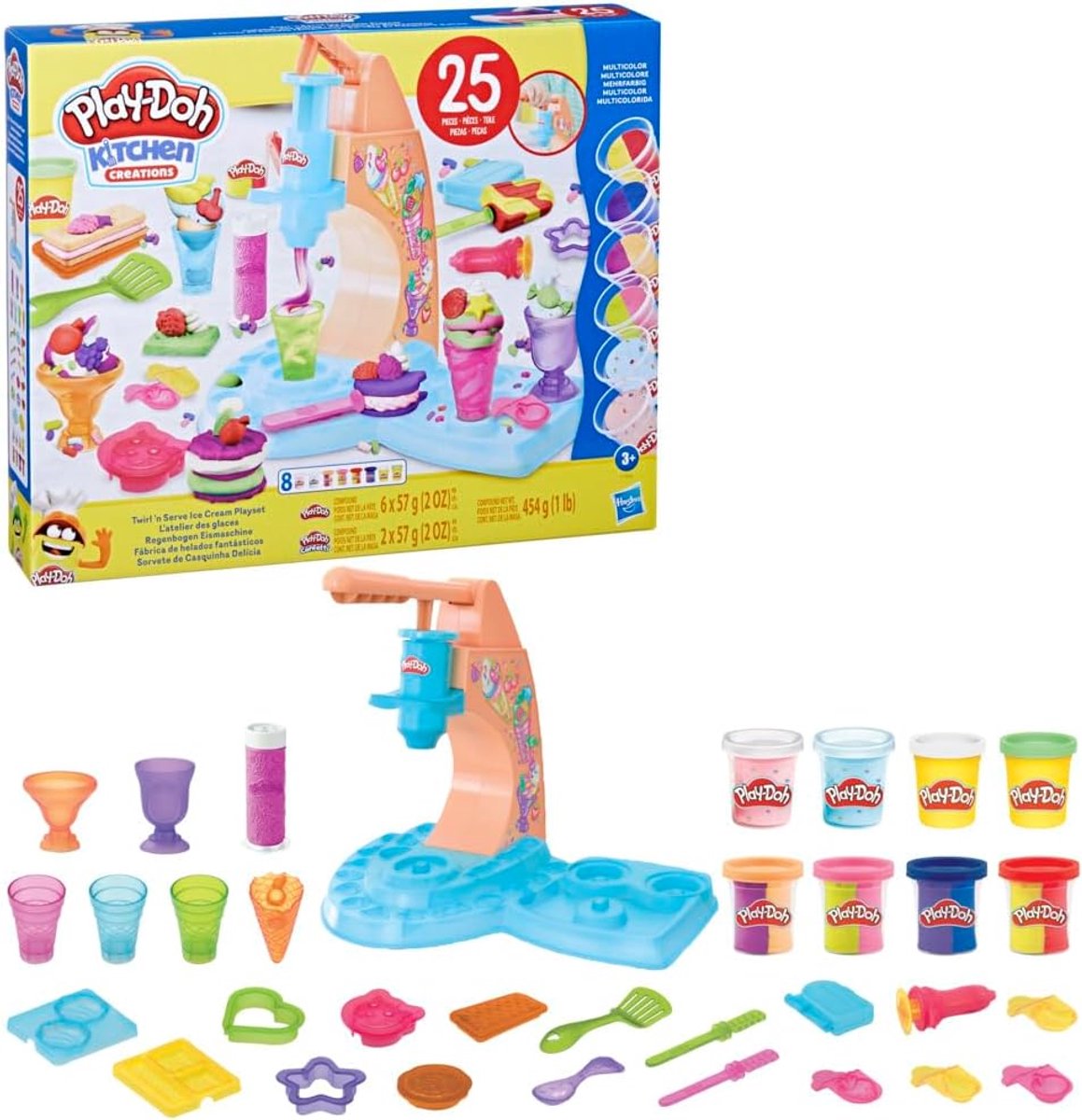 Hasbro play-doh ijsjes speelset keuken speelgoed creatief.