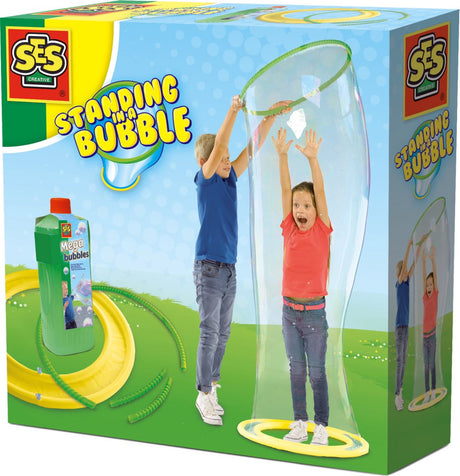Ses creative ses - staan in een mega bubble - bellenblaas - met opblaasbare sta ring, bubble ring en bellenblaassop