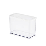Rotho loft voedselbewaardozen - met witte siliconenafdichtring - 2,1 liter - transparant