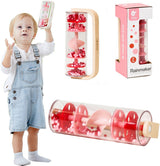 Classic world regenmaker muziekinstrument rood - sensorisch speelgoed.