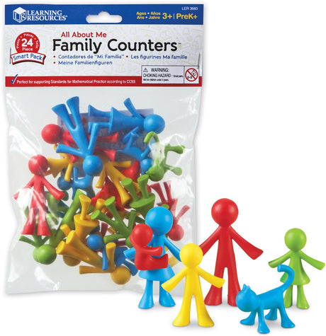 Learning resources all about me family counters™ smart pack (set van 24) - 3+