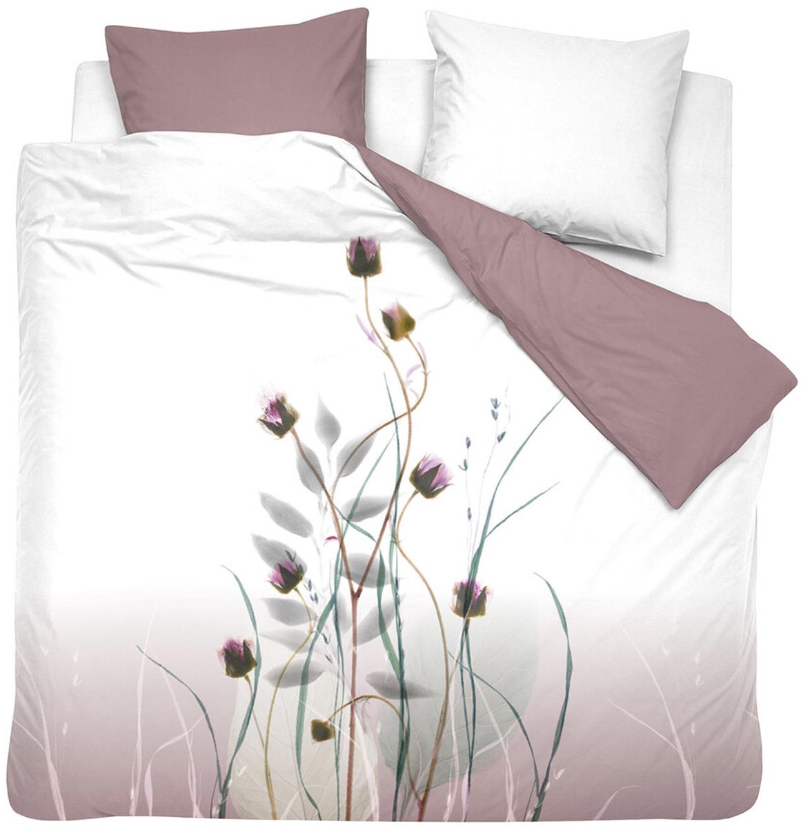 Cinderella dekbedovertrek meadow satijn - paars - 260x220