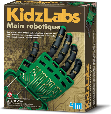 4m wetenschap en spel - maak je eigen robot hand - bouwpakket - kidzlabs - 8 jaar