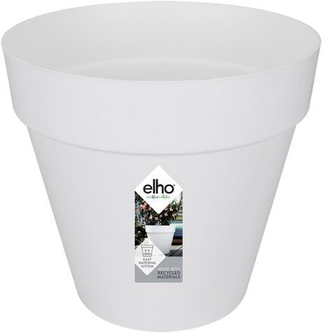 Elho loft urban rond 20 - bloempot voor buiten - ø 19.3 x h 17.5 cm - wit
