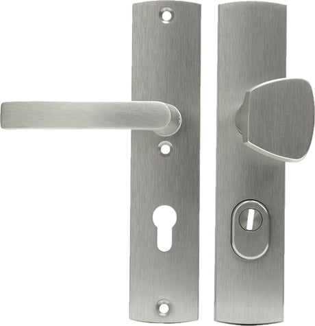 Axa veiligheidsbeslag duwer-kruk - langschild - pc72 - type 6665-11 - met kerntrekbeveiliging - skg*** - rvs