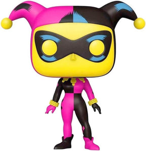 Funko batman - series pop! heroes vinyl harley quinn (black light) 9 cm verzamelfiguur - multicolours