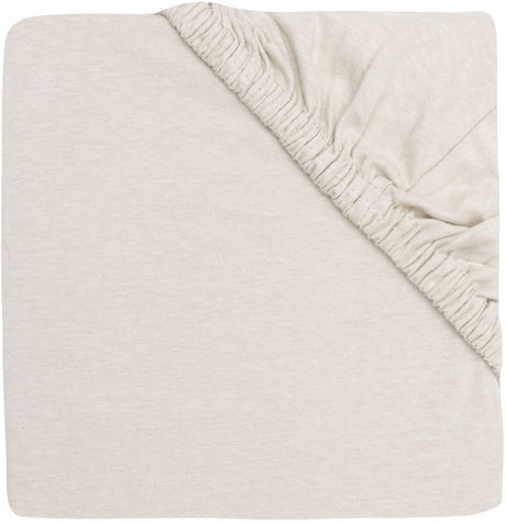 Jollein hoeslaken ledikant - 60x120cm - jersey - sand