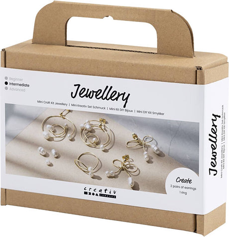 Creativ company cc mini hobbyset sieraden oorbellen van metaaldraad